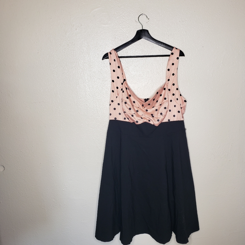 Torrid Polka Dot Black Swing Dress - Picture 2 of 7